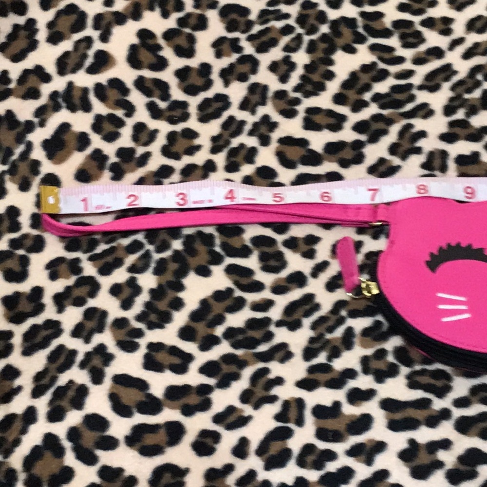 LUV BETSEY JOHNSON Pink 💕 Kitty Wallet Wristlet ID Credit Card Coin Purse Cute - Picture 5 of 10